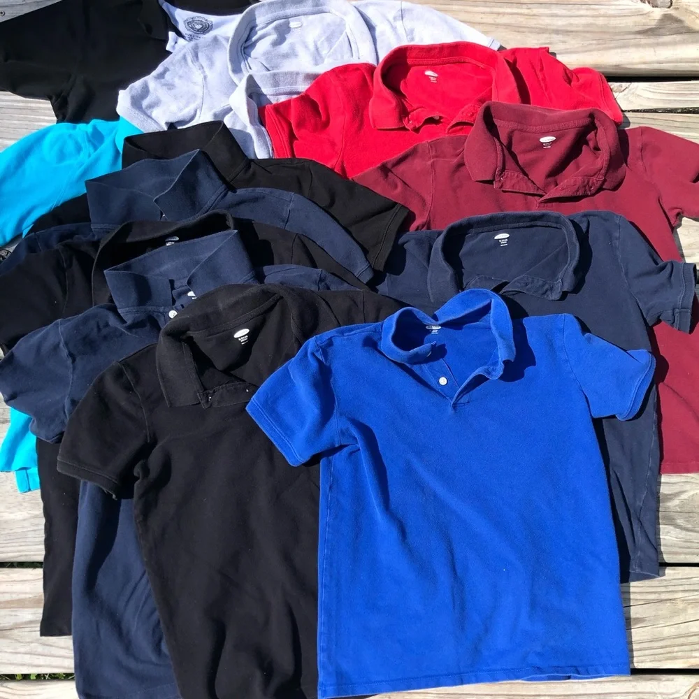 - Bundle of 13 Youth Polo Shirts SZ XL! VGUC!